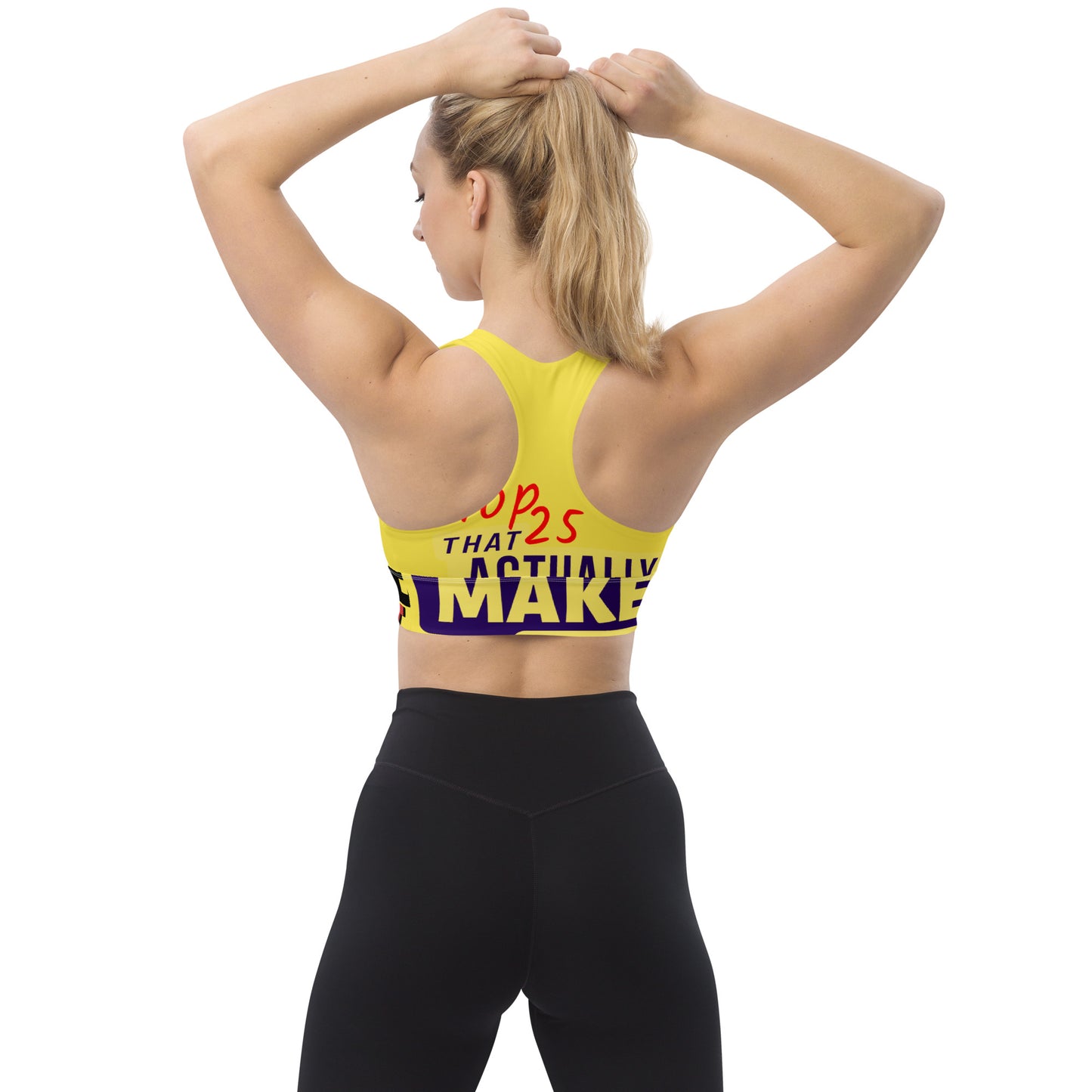 Longline Voice of College Football sports bra