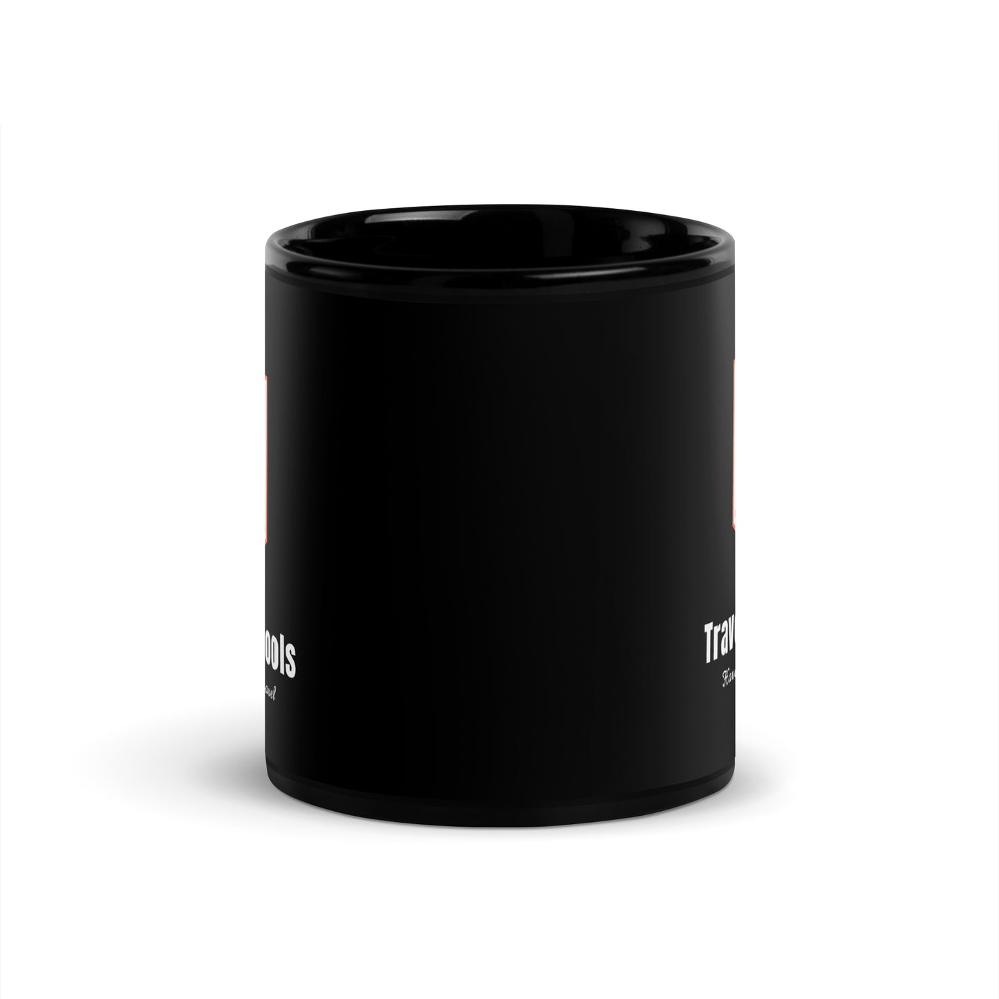 Black Traveling Fools Glossy Mug