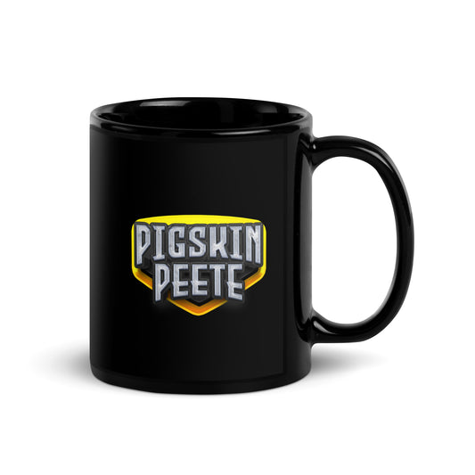 Black Glossy Pigskin Peete Mug