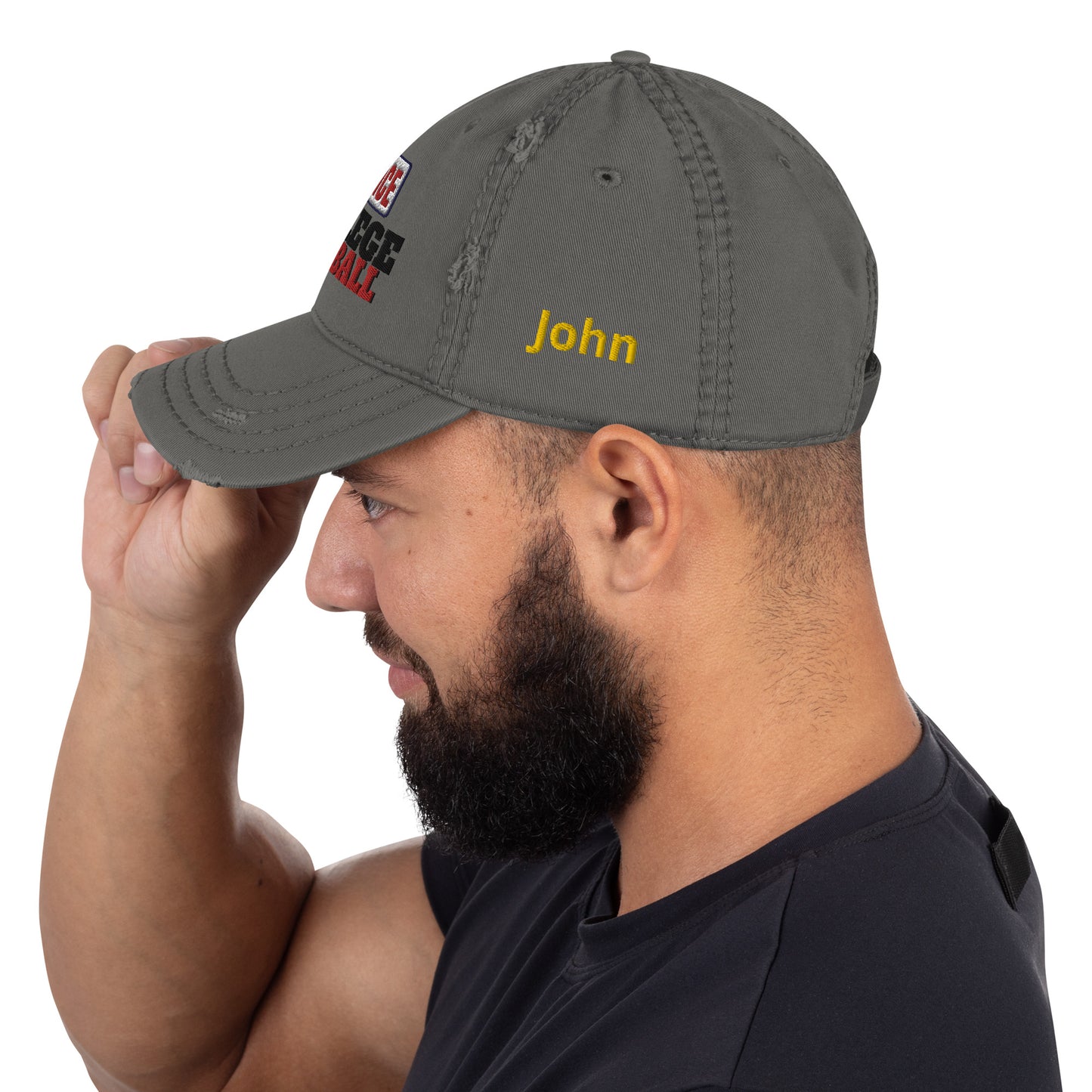 Customized with Your Name Distressed Dad Contributor Hat