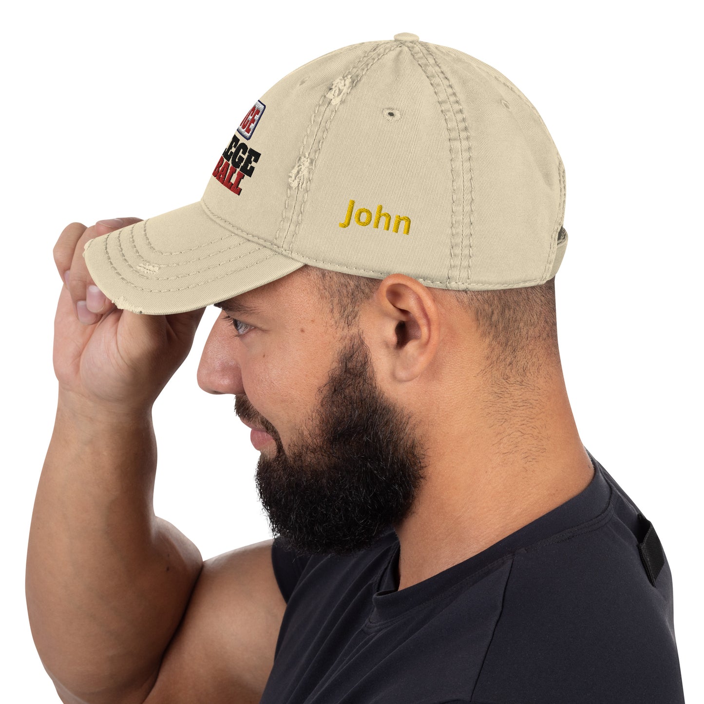 Customized with Your Name Distressed Dad Contributor Hat