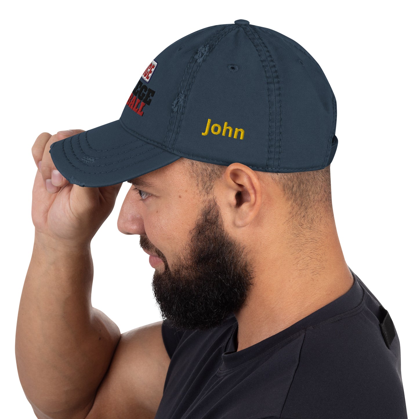 Customized with Your Name Distressed Dad Contributor Hat