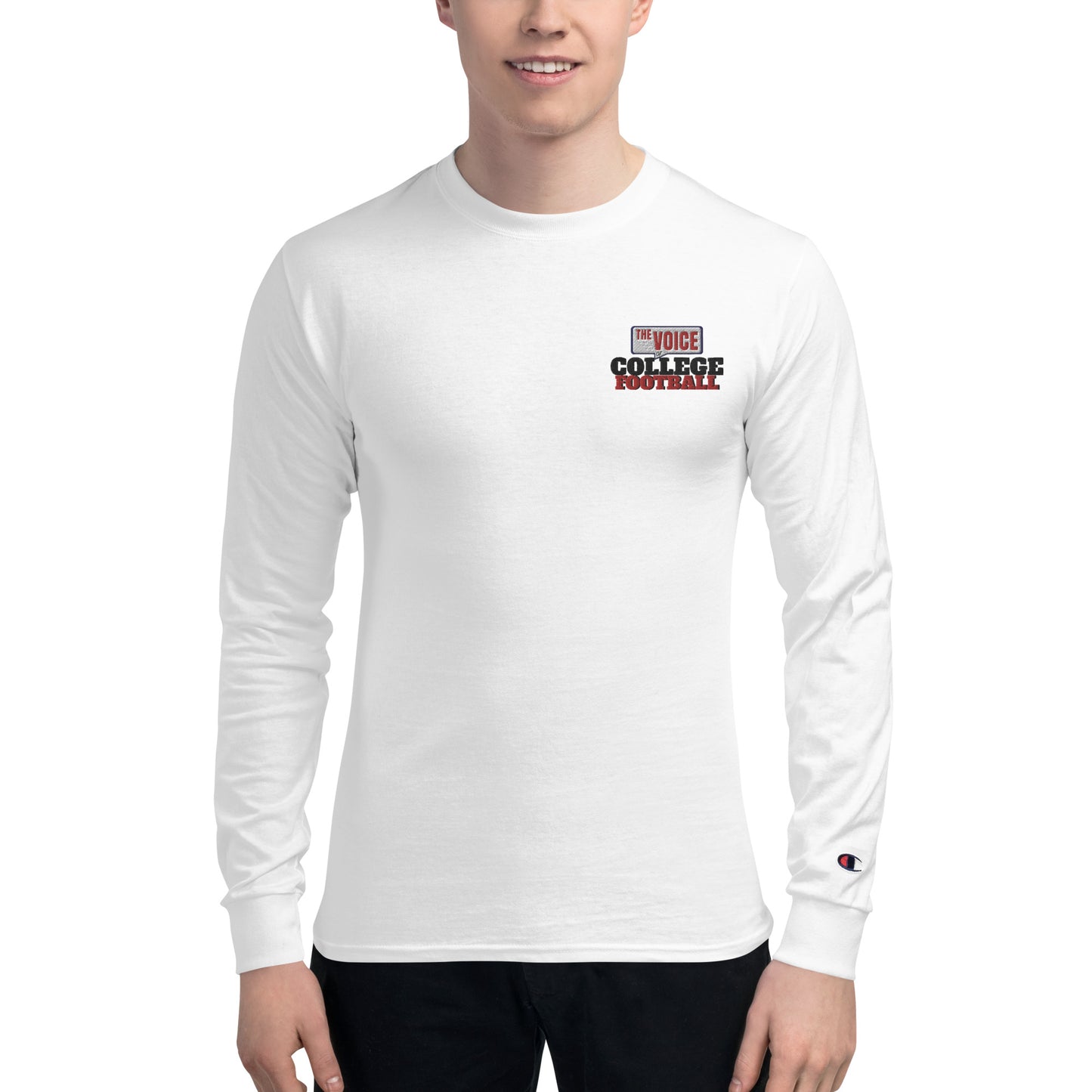 Men's Champion Long Sleeve Shirt The Voice of College Football