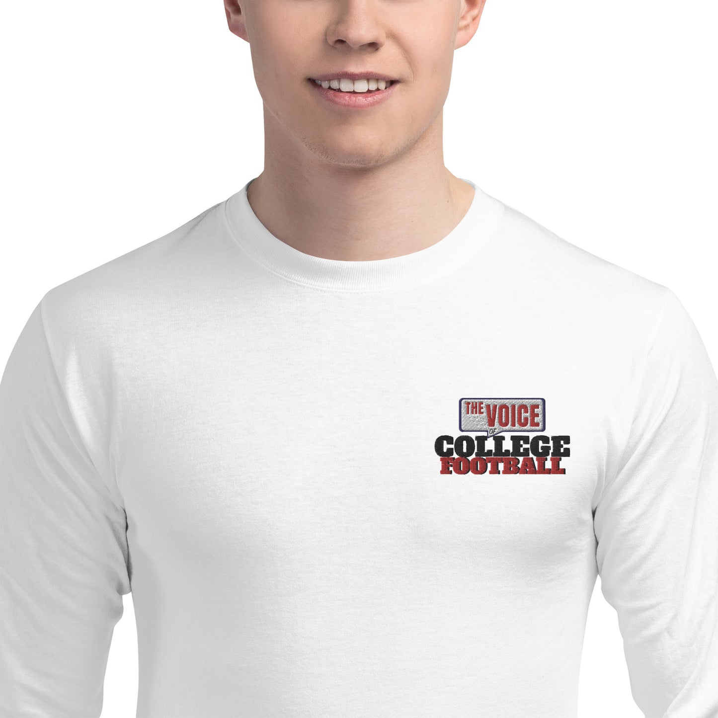 Men's Champion Long Sleeve Shirt The Voice of College Football