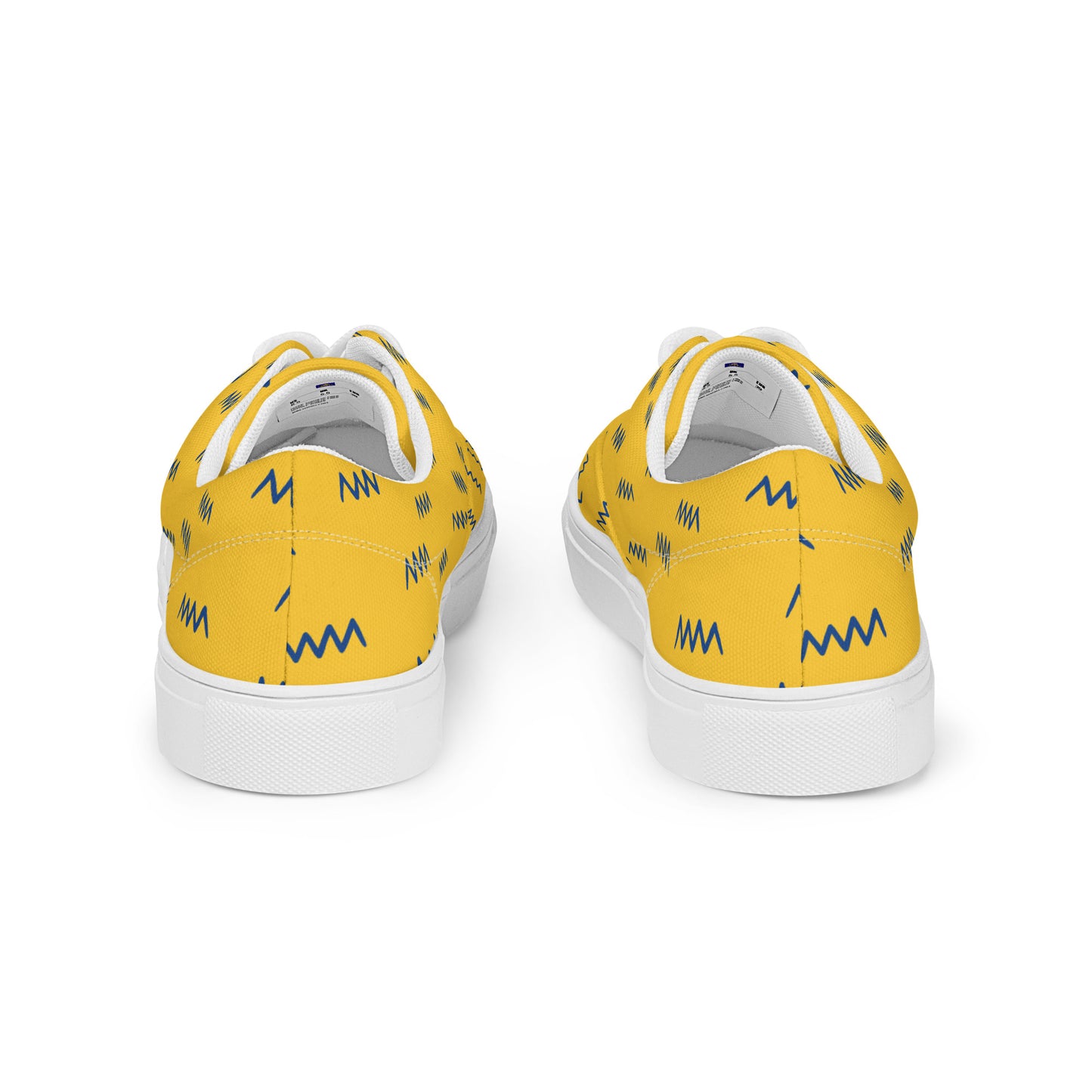 Men’s lace-up canvas WVU shoes