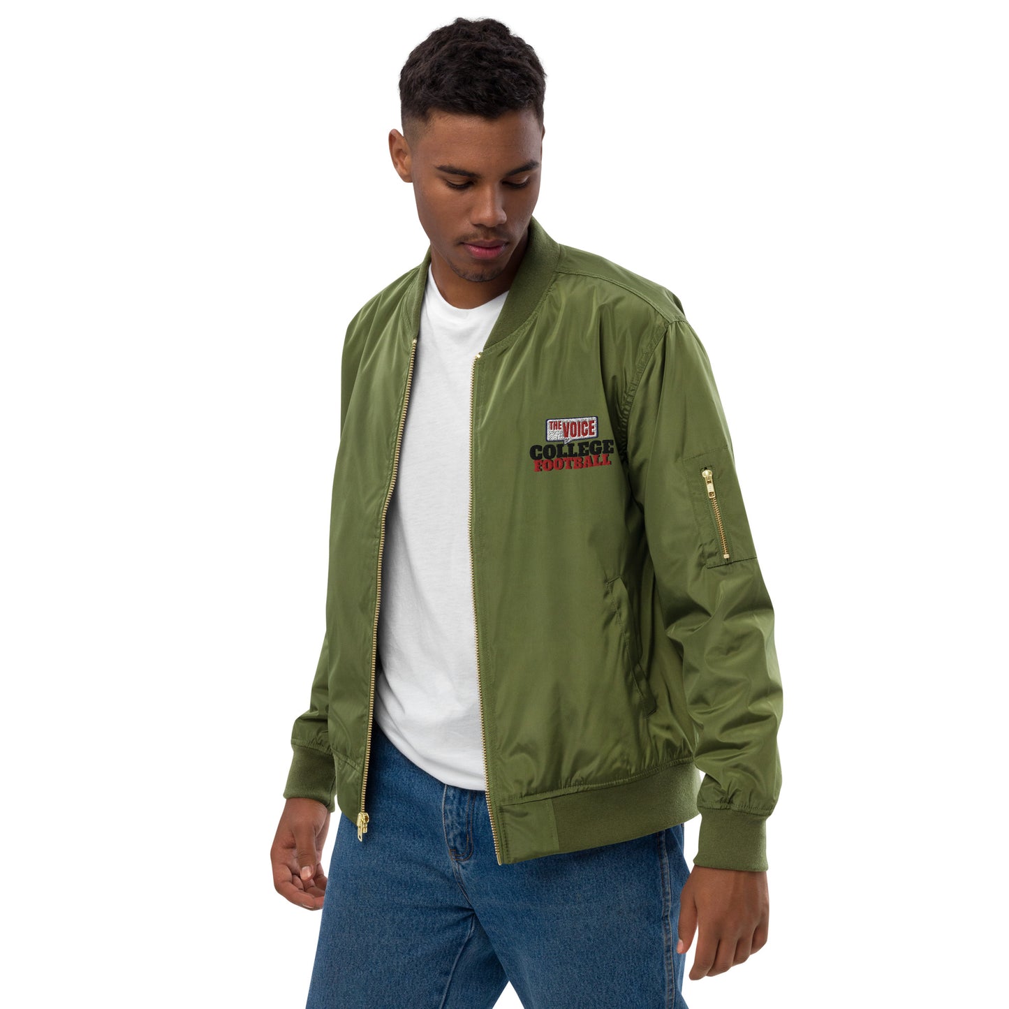 Premium recycled bomber jacket The Voice of College Football