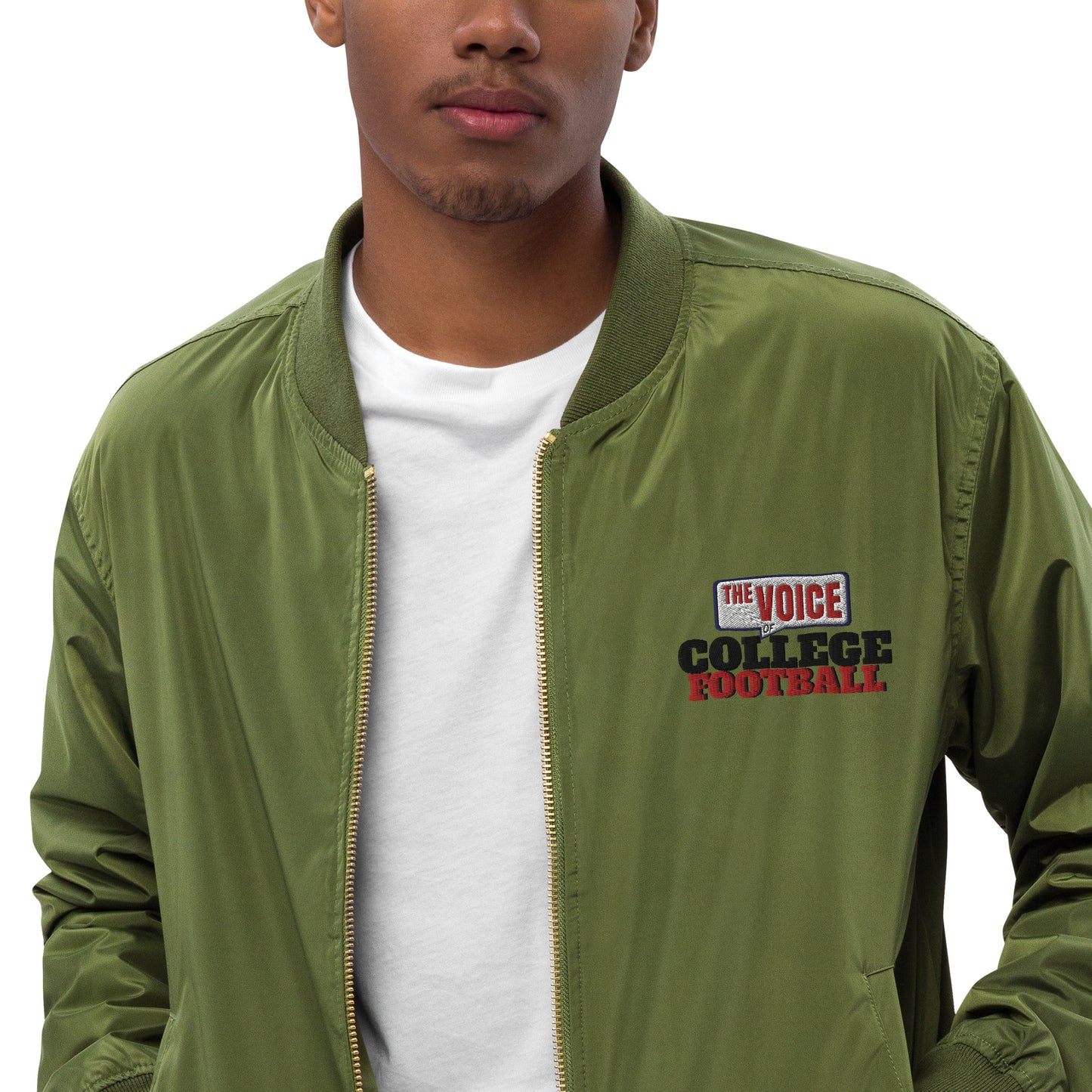 Premium recycled bomber jacket The Voice of College Football