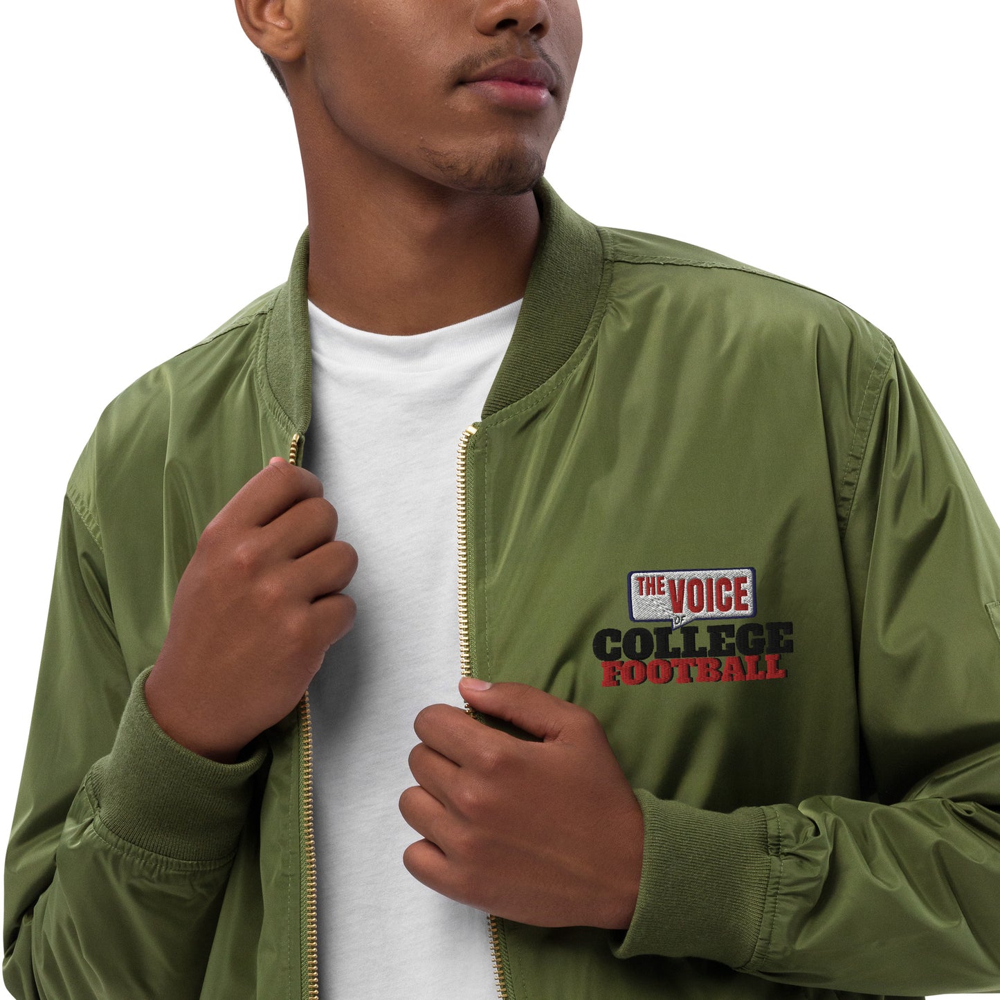 Premium recycled bomber jacket The Voice of College Football