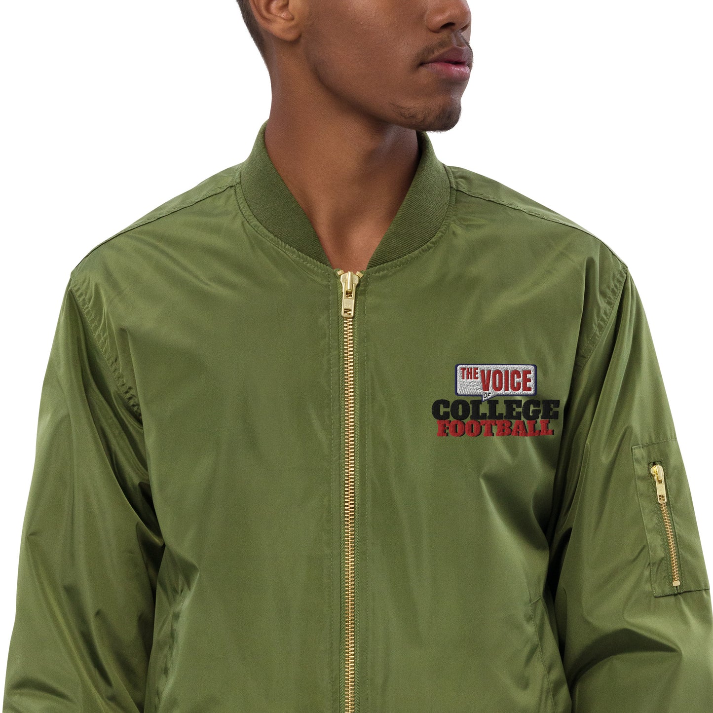 Premium recycled bomber jacket The Voice of College Football