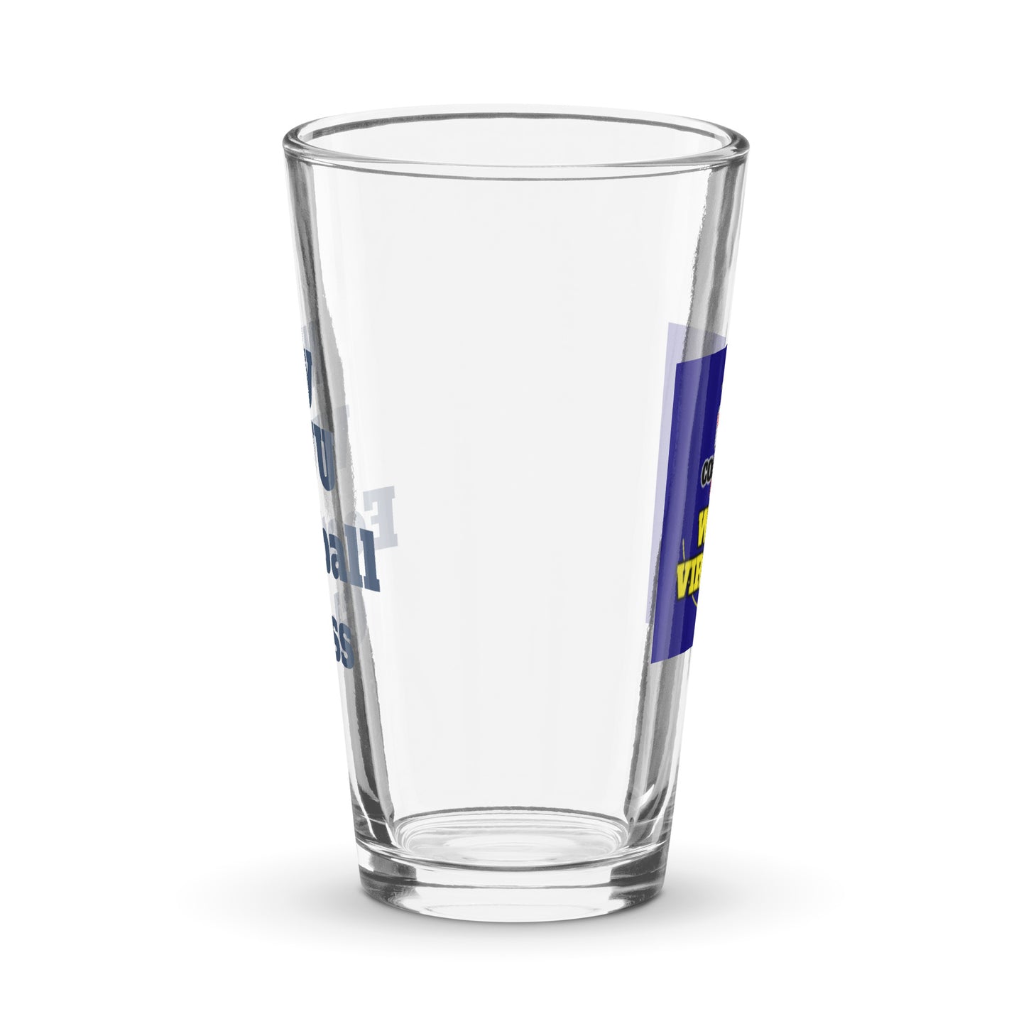 Shaker WVU pint glass