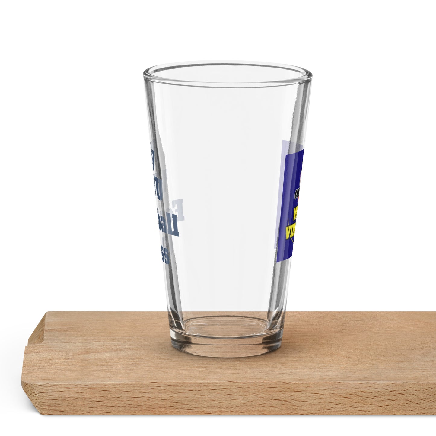 Shaker WVU pint glass