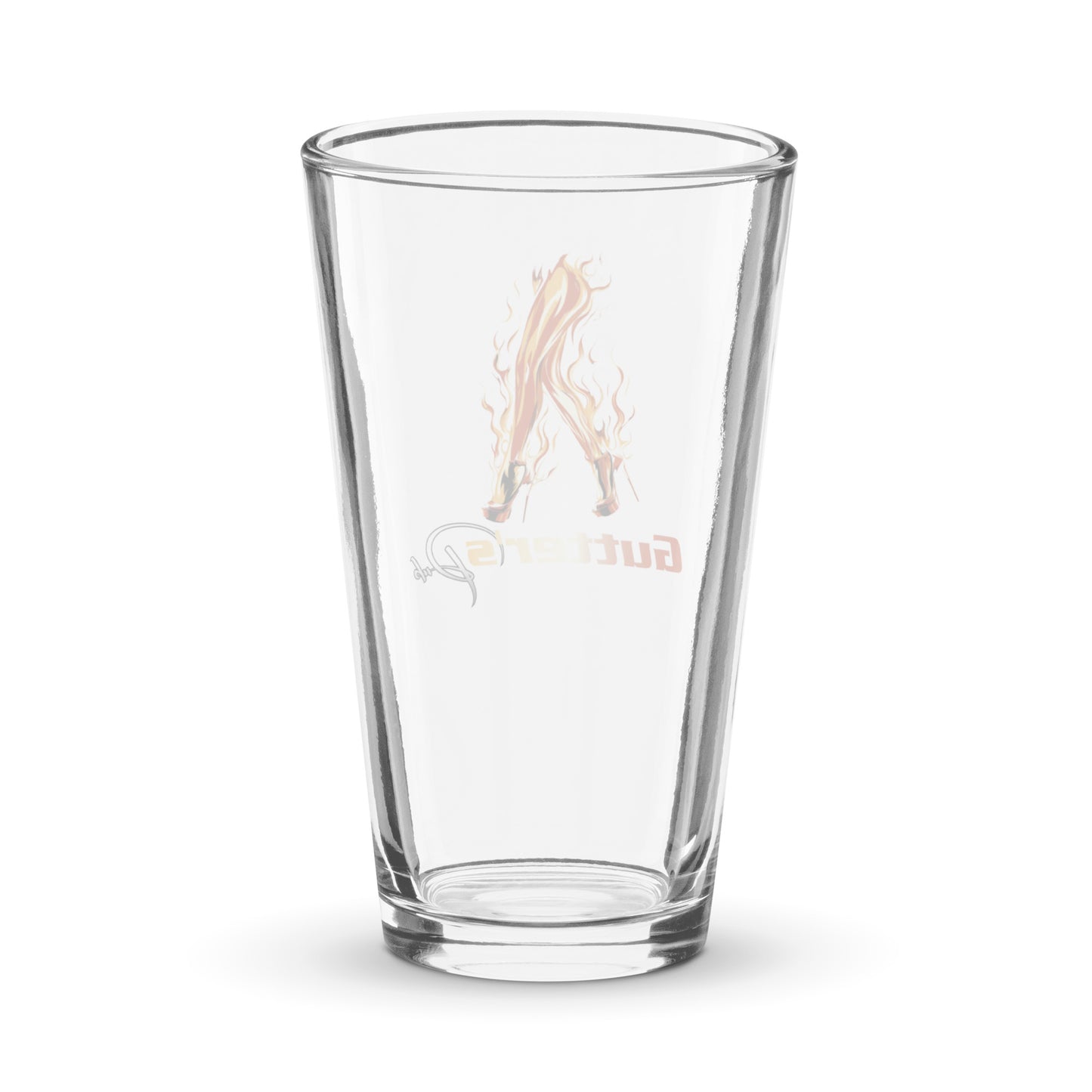 Gutter's Pub Nude Shaker Pint Glass