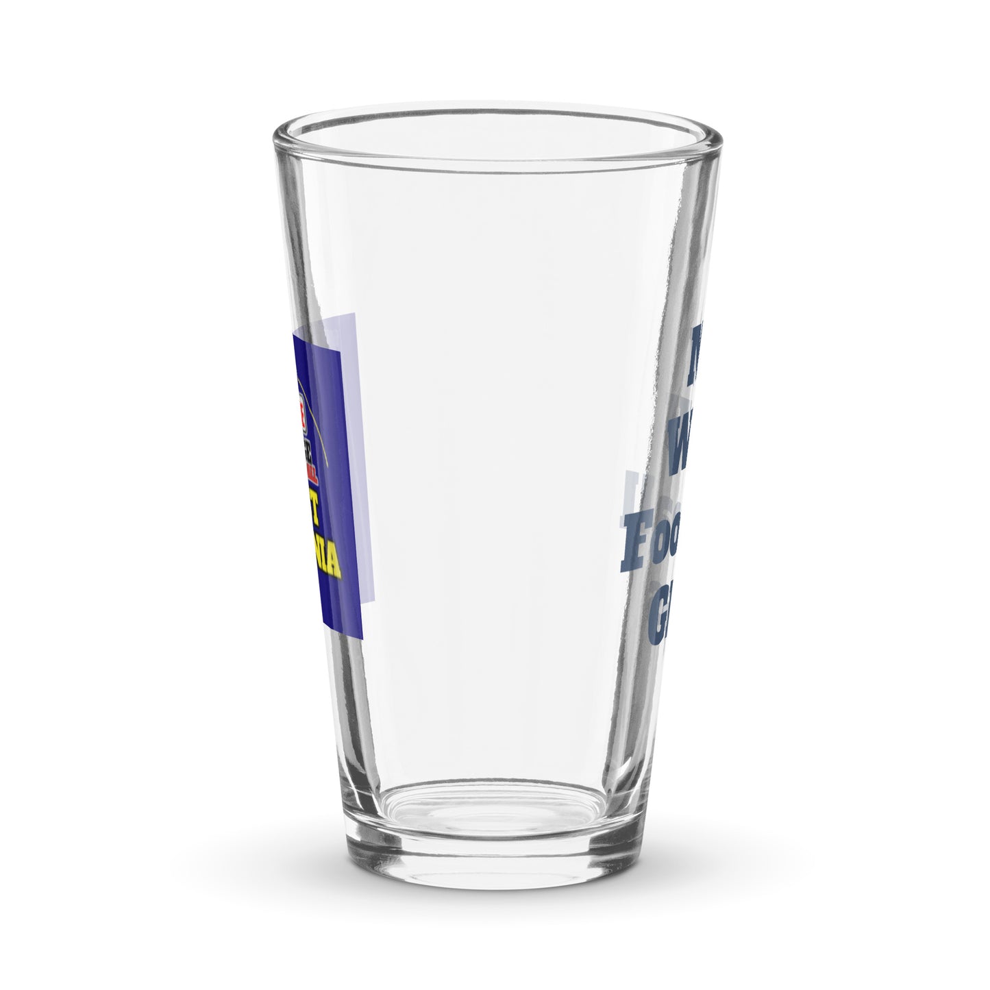 Shaker WVU pint glass