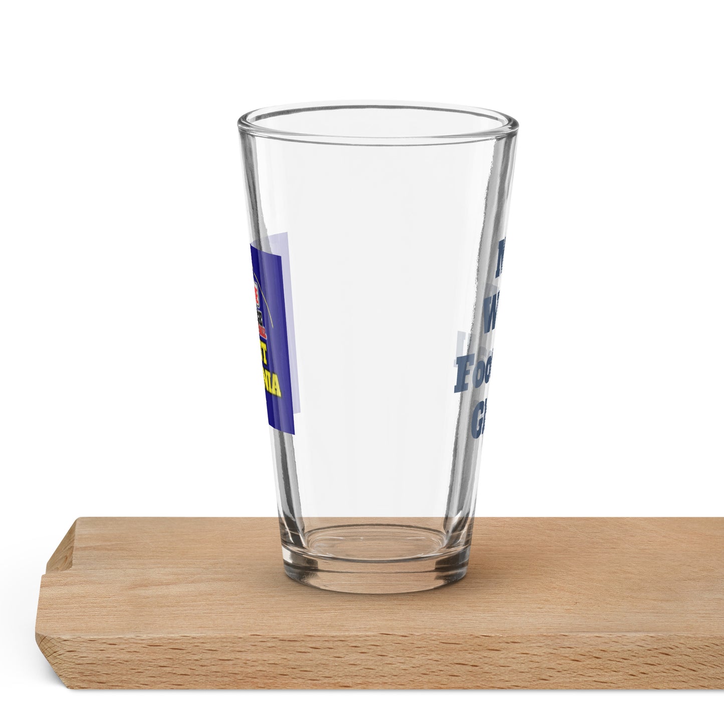 Shaker WVU pint glass