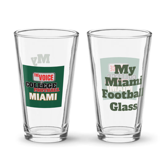 Shaker Miami pint glass