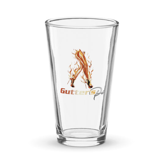 Gutter's Pub Nude Shaker Pint Glass