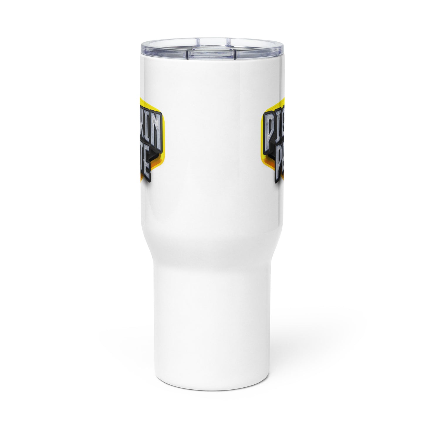 Pigskin Peete Travel mug with a handle