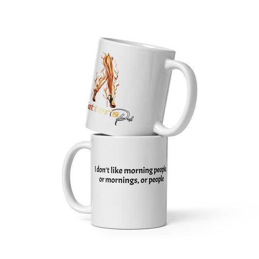 Gutter's Pub Morning People White glossy mug