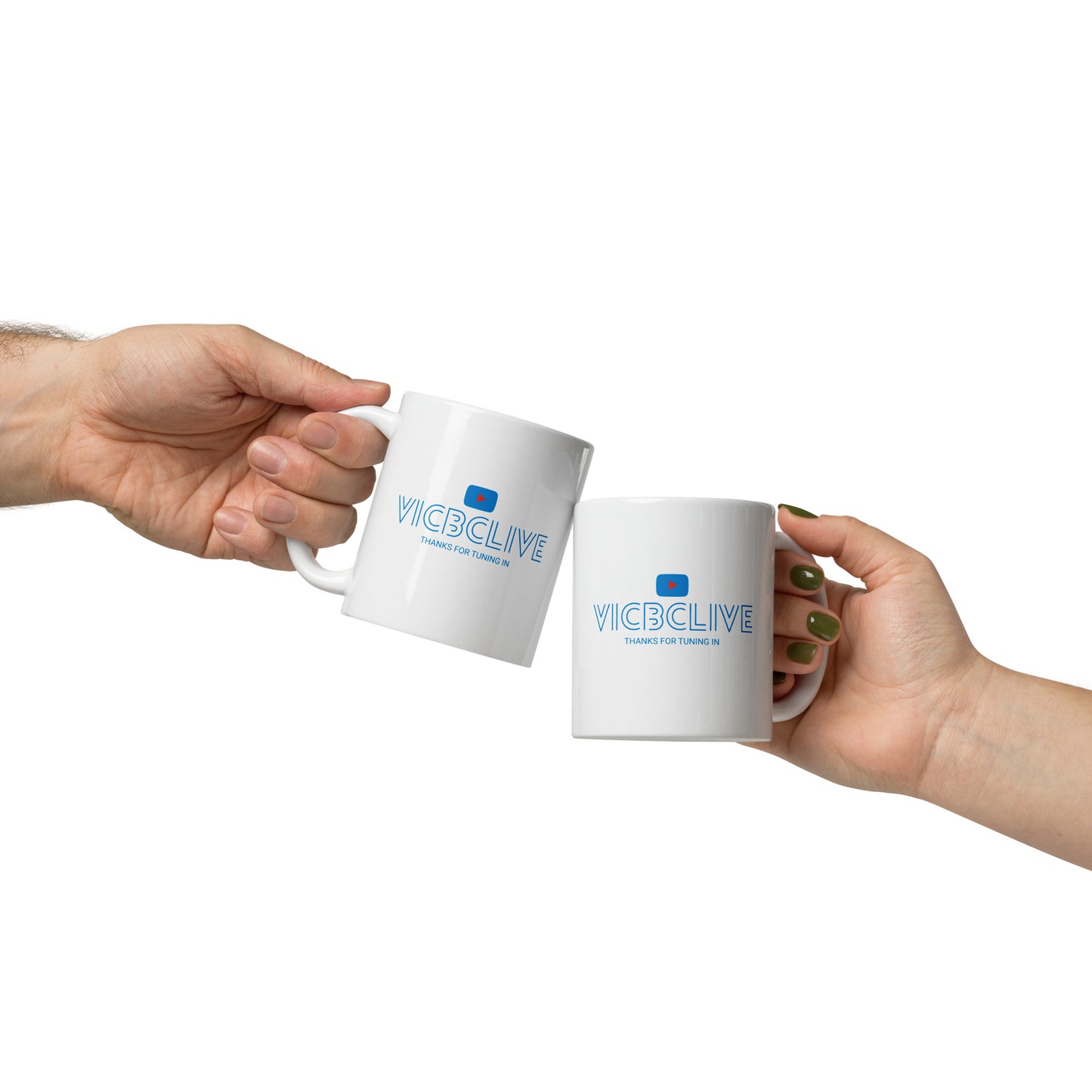 VicBC White Glossy Mug