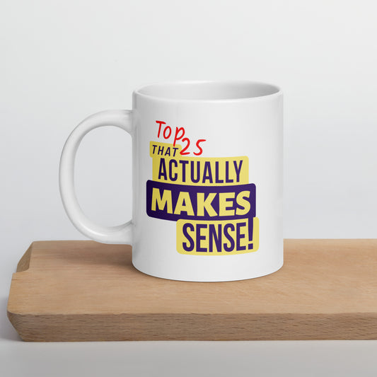 "BIG MOUTH"  Super Size White glossy mug